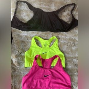 Bundle of 3 sports bras, barely worn.